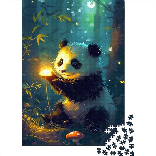 Panda Puzzle Für Erwachsene 1000 Puzzle Pandabär Anspruchsvoll Puzzle Teile Erwachsener Kniffel Spaß Für Die Ganze Familie Unmögliches Puzzle DIY Kreative 1000pcs (75x50cm) von lihuogongsio