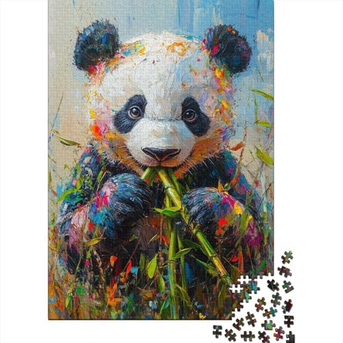 Pandabär Puzzle Für Erwachsene 500 Puzzle Panda Erwachsene Anspruchsvoll Puzzle Puzzlegröße Puzzle Unmögliches Puzzle Spielzeug Geschenk 500pcs (52x38cm) von lihuogongsio