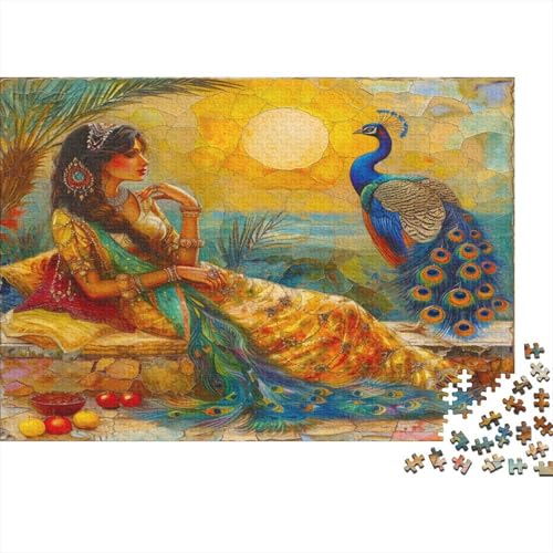 Persian Prinzessin 500 Teile Puzzle Farbiges Mosaik Impossible Für Erwachsene HochwerTiger Puzzle Fantasy Schöne Geschenkidee DIY Kreative Unterhaltung Spielzeug Dekoration 500pcs (52x38cm) von lihuogongsio