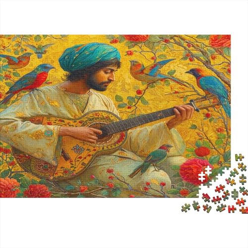 Persische Kunst Puzzle 300 Teile Oud Spielen Puzz Erwachsene Spielepuzzles HochwerTiger Geschicklichkeitsspiel Lernspiel Spielzeug Geschenk Schöne Geschenkidee Farbig 300pcs (40x28cm) von lihuogongsio