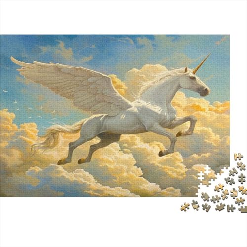 Pferd Puzzle 500 Teile Puzzle Für Erwachsene Mythisches Einhorn Brain Challenge Geschicklichkeitsspiel Stress Abbauen Familien Herausforderndes Schöne Geschenkidee 500pcs (52x38cm) von lihuogongsio