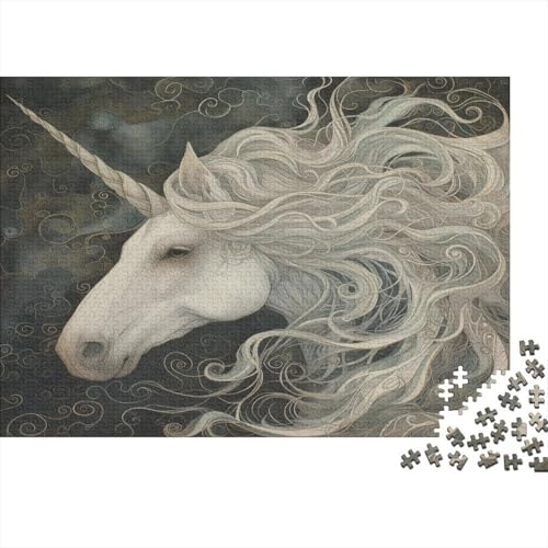 Pferd Puzzle Für Erwachsene 500 Puzzle Mythisches Einhorn Anspruchsvoll Puzzle Teile Erwachsener Kniffel Spaß Für Die Ganze Familie Unmögliches Puzzle DIY Kreative 500pcs (52x38cm) von lihuogongsio