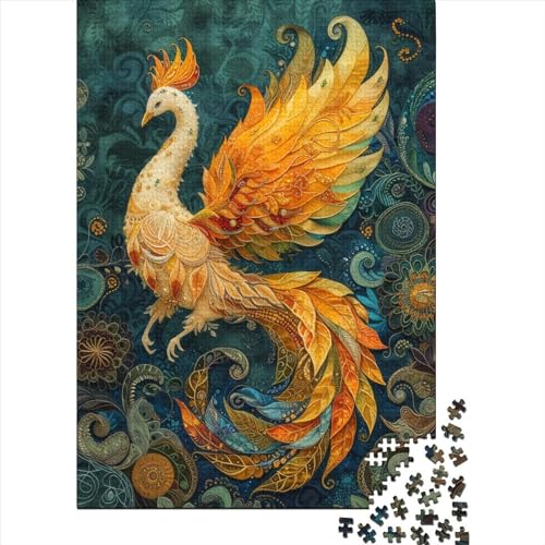 Phönix Puzzle 1000 Teile Leuchtend bunt Puzz Erwachsene Spielepuzzles HochwerTiger Geschicklichkeitsspiel Lernspiel Spielzeug Geschenk Schöne Geschenkidee Farbig 1000pcs (75x50cm) von lihuogongsio