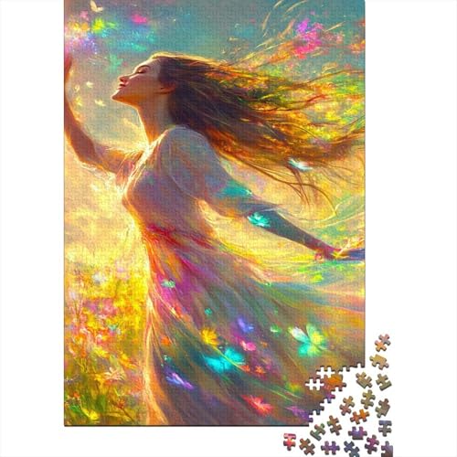 Prinzessin Puzzle 500 Teile Puzzle Für Erwachsene freudige Frau Stress Abbauen Familien-Puzzlespiel DIY Kreative Unterhaltung Schöne Geschenkidee Kräftigen Farben 500pcs (52x38cm) von lihuogongsio