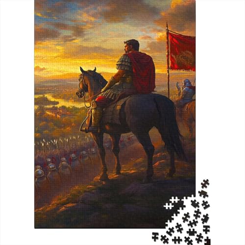 Römischer Kaiser Puzzle 1000 Teile Impossible Für Erwachsene Hochwertiger Konstantin der Große Holzpuzzle Erwachsene Fantasy Schöne Geschenkidee DIY Kreative Unterhaltung 1000pcs (75x50cm) von lihuogongsio