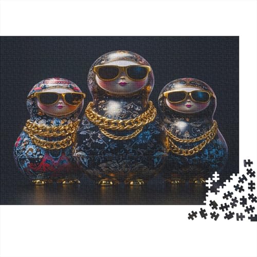 Russisch_doll 500 Stück Puzzles Matrjoschka-Puppe Geschicklichkeitsspiel Für Die Ganze Familie DIY Kreative Unterhaltung Schöne Geschenkidee Premium Quality 500pcs (52x38cm) von lihuogongsio