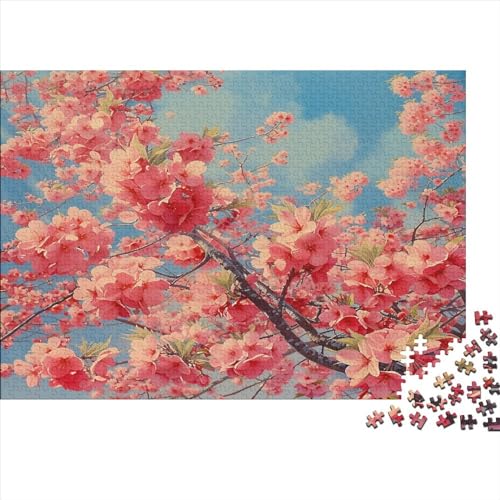 Sakurabaum Puzzle Für Erwachsene 300 Puzzle Japanische Kirschblüten Erwachsene Anspruchsvoll Puzzle Puzzlegröße Puzzle Unmögliches Puzzle Spielzeug Geschenk Premium Quality 300pcs (40x28cm) von lihuogongsio