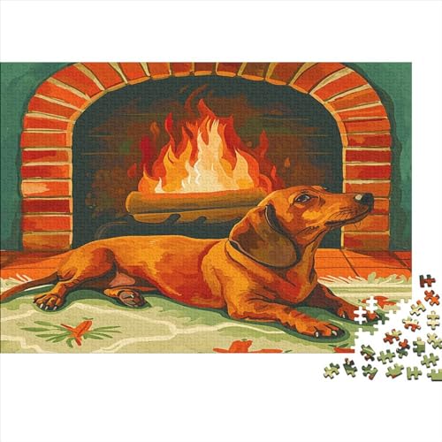 Sausage Hund Puzzle 1000 Teile Dackel Puzz Erwachsene Spielepuzzles HochwerTiger Geschicklichkeitsspiel Lernspiel Spielzeug Geschenk Schöne Geschenkidee Farbig 1000pcs (75x50cm) von lihuogongsio