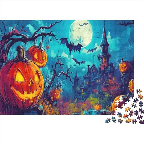 ScareKrähes 1000 Stück Puzzles Kürbislaternen Lernspiel Spielzeug Geschenk Geschicklichkeitsspiel Für Die Ganze Familie Schöne Geschenkidee DIY Kreative 1000pcs (75x50cm) von lihuogongsio