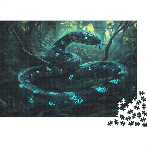 Schlange 300 Teile Puzzle Schlange Impossible Für Erwachsene HochwerTiger Puzzle Fantasy Schöne Geschenkidee DIY Kreative Unterhaltung 300pcs (40x28cm) von lihuogongsio