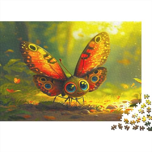 Schmetterling Puzzle 300 Teile Puzzle Für Erwachsene magische Tiere Geschicklichkeitsspiel Für Die Ganze Familie Premium Quality Schöne Geschenkidee Kräftigen Farben 300pcs (40x28cm) von lihuogongsio