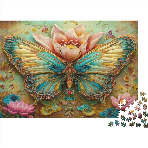 Schmetterling Puzzle Für Erwachsene 1000 Puzzle Anspruchsvoll Puzzle Teile Erwachsener Kniffel Spaß Für Die Ganze Familie Unmögliches Puzzle DIY Kreative 1000pcs (75x50cm) von lihuogongsio