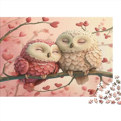 Schnee-Eule 300 Stück Puzzles Gnädige Eule Geschicklichkeitsspiel Für Die Ganze Familie DIY Kreative Unterhaltung Schöne Geschenkidee Premium Quality Mehrfarbig 300pcs (40x28cm) von lihuogongsio