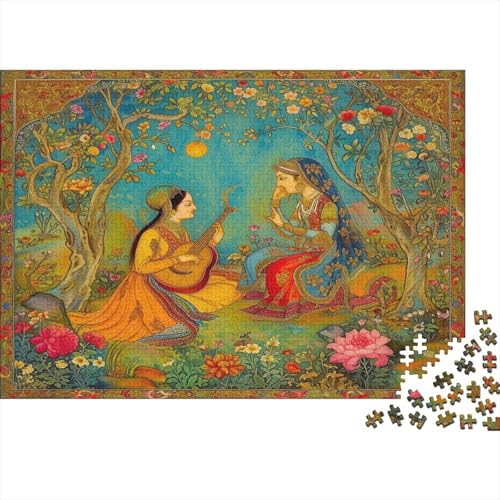 Seelenverwandte 1000 Stück Puzzles Für Erwachsene Persische Kunst Geschicklichkeitsspiel Für Die Ganze Familie Schöne Geschenkidee DIY Kreative Unterhaltung Fantasy-Puzzle 1000pcs (75x50cm) von lihuogongsio