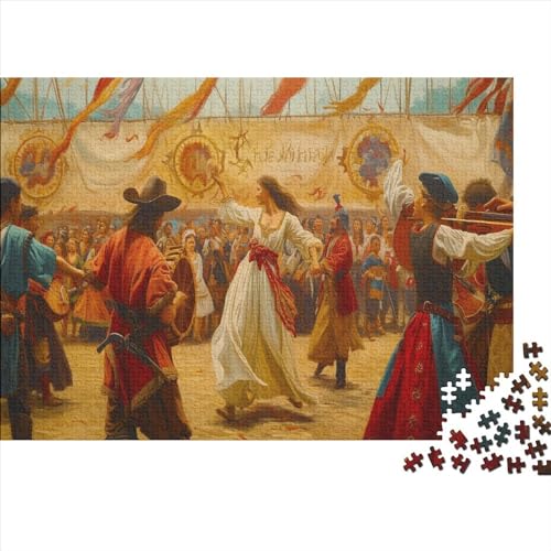 Serbisches Outdoor Festival 300 Stück Puzzles Geschicklichkeitsspiel Für Die Ganze Familie DIY Kreative Unterhaltung Schöne Geschenkidee Premium Quality Mehrfarbig 300pcs (40x28cm) von lihuogongsio