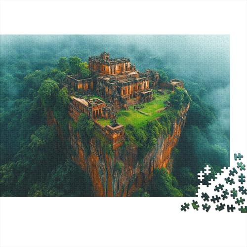 Sigiriya Puzzle 1000 Puzzle alte Felsenfestung Erwachsene Impossible Puzzle Geschicklichkeitsspiel Für Die Ganze Familie Puzzle Erwachsene Premium Quality 1000pcs (75x50cm) von lihuogongsio