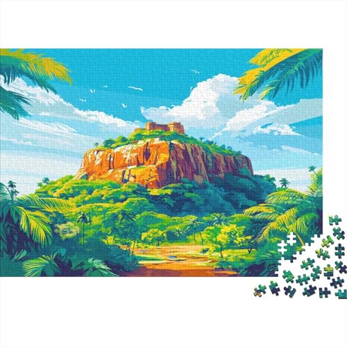 Sigiriya Puzzle 1000 Teile Sigiriya-Palast Puzz Erwachsene Spielepuzzles HochwerTiger Geschicklichkeitsspiel Lernspiel Spielzeug Geschenk Schöne 1000pcs (75x50cm) von lihuogongsio