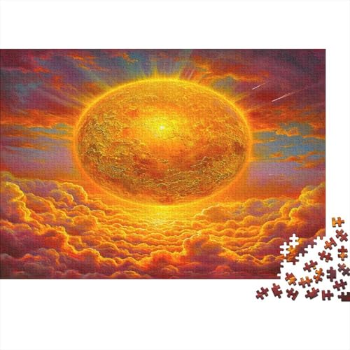 Sonne Puzzle Für Erwachsene 500 Puzzle Sonnenaufgangsszene Anspruchsvoll Puzzle Teile Erwachsener Kniffel Spaß Für Die Ganze Familie Unmögliches Puzzle DIY Kreative 500pcs (52x38cm) von lihuogongsio