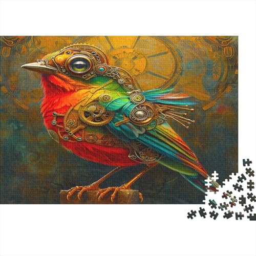 Sparrow Vogel Puzzle Für Erwachsene 1000 Puzzle Steampunk Anspruchsvoll Puzzle Teile Erwachsener Kniffel Spaß Für Die Ganze Familie Unmögliches Puzzle DIY Kreative 1000pcs (75x50cm) von lihuogongsio