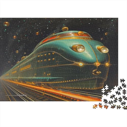 Steampunk 300 Teile Puzzle Interstellare Züge Impossible Für Erwachsene Hochwertiger Puzzle Fantasy Schöne Geschenkidee DIY Kreative Unterhaltung Spielzeug Dekoration 300pcs (40x28cm) von lihuogongsio