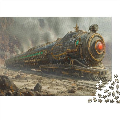 Steampunk Puzzle 500 Teile Puzzle Für Erwachsene Dampfzug Brain Challenge Geschicklichkeitsspiel Stress Abbauen Familien Herausforderndes Schöne Geschenkidee 500pcs (52x38cm) von lihuogongsio