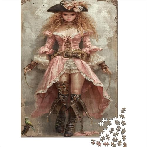 Steampunk Puzzle 500 Teile Puzzle Für Erwachsene Schöne Pose Geschicklichkeitsspiel Für Die Ganze Familie Premium Quality Schöne Geschenkidee Kräftigen Farben 500pcs (52x38cm) von lihuogongsio