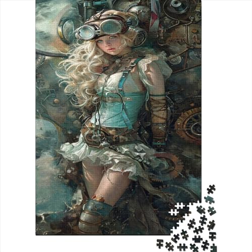 Steampunk Puzzle 500 Teile Schöne Maschinen Puzz Erwachsene Spielepuzzles HochwerTiger Geschicklichkeitsspiel Lernspiel Spielzeug Geschenk Schöne Geschenkidee Farbig 500pcs (52x38cm) von lihuogongsio