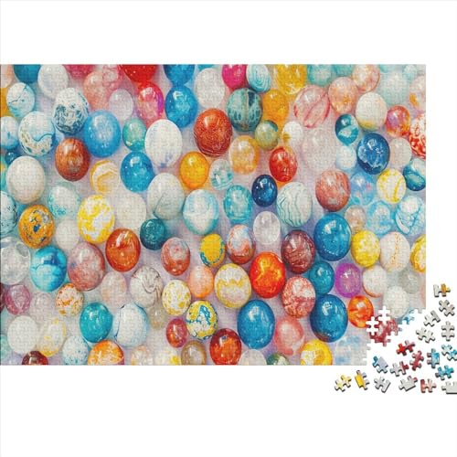 Stein 300 Teile Puzzle Bunte Murmeln Impossible Für Erwachsene HochwerTiger Puzzle Fantasie Schöne Geschenkidee DIY Kreative Unterhaltung Spielzeug Dekoration 300pcs (40x28cm) von lihuogongsio