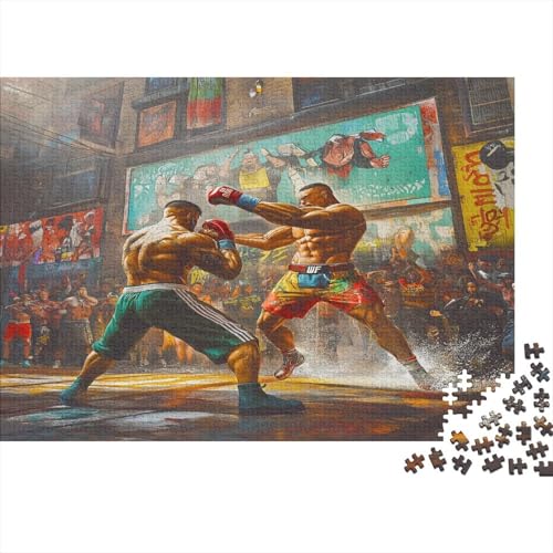 Straßenkampfkultur 300 Stück Puzzles Kampfarena Erwachsene Stress Abbauen Familien 300 Brain Challenge Lernspiel Spielzeug Premium Quality Spielzeug Geschenk 300pcs (40x28cm) von lihuogongsio