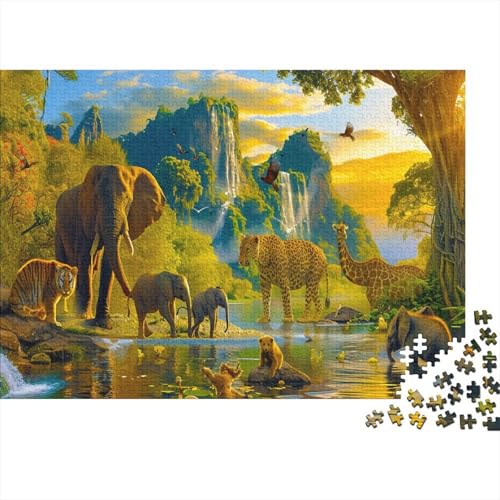 Tiers Puzzle 500 Teile Natürlicher Lebensraum Puzz Erwachsene Spielepuzzles Hochwertiger Geschicklichkeitsspiel Lernspiel Spielzeug Geschenk Schöne Geschenkidee Farbig 500pcs (52x38cm) von lihuogongsio