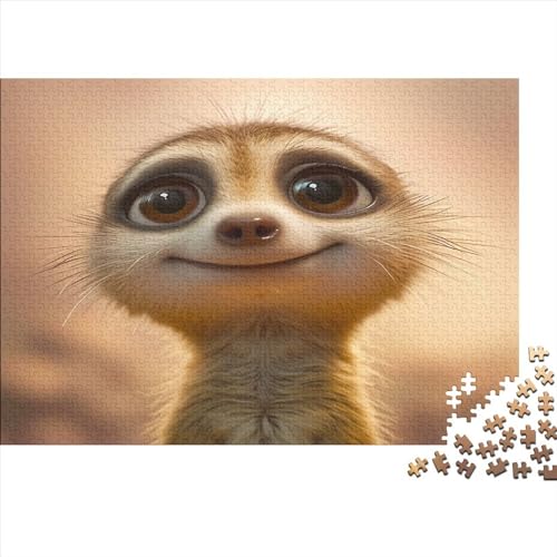 Timon Puzzle 1000 Puzzle Niedliches Erdmännchen Erwachsene Impossible Puzzle Geschicklichkeitsspiel Für Die Ganze Familie Puzzle Erwachsene Premium Quality Farbig Spaß 1000pcs (75x50cm) von lihuogongsio