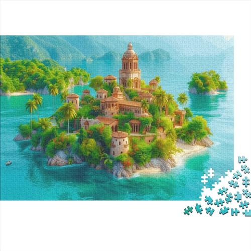 Tropische Insel Puzzle 1000 Teile Puzzle Für Erwachsene Tropische Insel Brain Challenge Geschicklichkeitsspiel Stress Abbauen Familien Herausforderndes Schöne Geschenkidee 1000pcs (75x50cm) von lihuogongsio