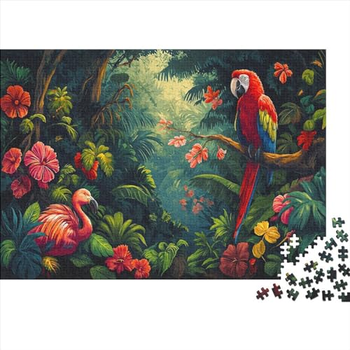 Tropischer Regenf Puzzle 1000 Teile Puzzle Für Erwachsene Amazonasara Brain Challenge Geschicklichkeitsspiel Stress Abbauen Familien Herausforderndes Schöne Geschenkidee 1000pcs (75x50cm) von lihuogongsio