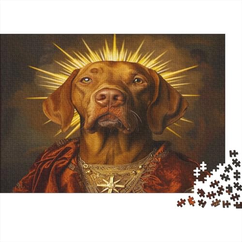 Vizsla Puzzle 1000 Teile Puzzle Für Erwachsene Vizsla Geschicklichkeitsspiel Für Die Ganze Familie Premium Quality Schöne Geschenkidee Kräftigen Farben 1000pcs (75x50cm) von lihuogongsio