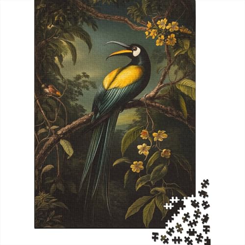 Vogel of Paradise Puzzle 1000 Puzzle Vogel Erwachsene Impossible Puzzle Geschicklichkeitsspiel Für Die Ganze Familie Puzzle Erwachsene Premium Quality 1000pcs (75x50cm) von lihuogongsio