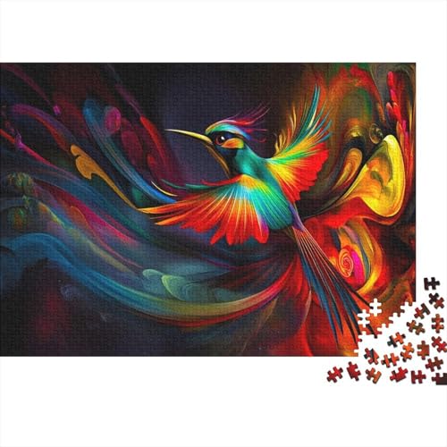 Vogel of Paradise Puzzle 500 Puzzle Vogel Erwachsene Impossible Puzzle Geschicklichkeitsspiel Für Die Ganze Familie Puzzle Erwachsene Premium Quality 500pcs (52x38cm) von lihuogongsio