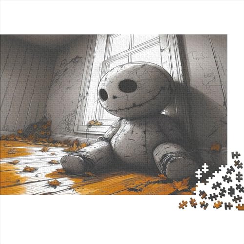 Voodoo Puppe 1000 Teile Puzzle Voodoo Puppe Impossible Für Erwachsene Hochwertiger Puzzle Fantasy Schöne Geschenkidee DIY Kreative Unterhaltung Spielzeug Dekoration 1000pcs (75x50cm) von lihuogongsio