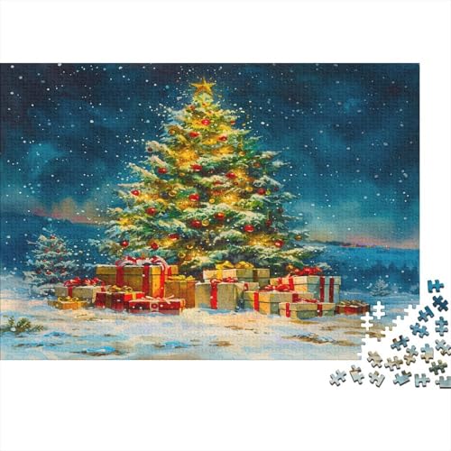 Weihnachten 300 Stück Puzzles Für Erwachsene Weihnachtsbaum Geschicklichkeitsspiel Für Die Ganze Familie Schöne Geschenkidee DIY Kreative Unterhaltung Fantasy-Puzzle 300pcs (40x28cm) von lihuogongsio