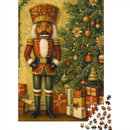 Weihnachten Nussknacker Puzzle 1000 Teile Puzzle Für Erwachsene Weihnachten Nussknacker Brain Challenge Geschicklichkeitsspiel Stress Abbauen Familien Herausforderndes Schöne 1000pcs (75x50cm) von lihuogongsio