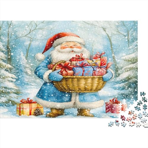 Weihnachtsmann 300 Stück Puzzles Für Erwachsene Lernspiel Herausforderung Lernspiel Spielzeug Geschenk Stress Abbauen Lernspiel Spielzeug 300pcs (40x28cm) von lihuogongsio