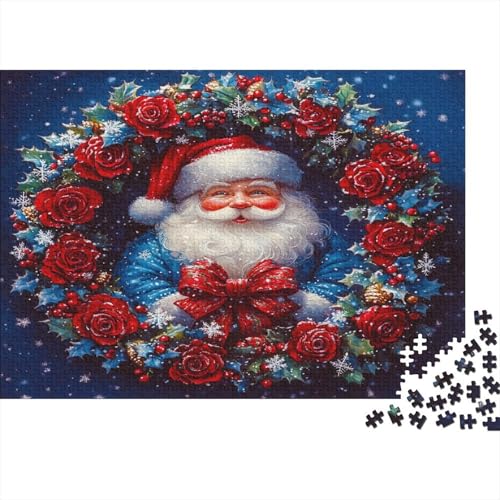 Weihnachtsmann Puzzle 1000 Teile Weihnachten Puzz Erwachsene Spielepuzzles HochwerTiger Geschicklichkeitsspiel Lernspiel Spielzeug Geschenk Schöne 1000pcs (75x50cm) von lihuogongsio