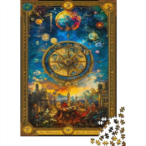 WhAal of Fortune 300 Stück Puzzles Für Erwachsene Time Uhr Lernspiel Herausforderung Lernspiel Spielzeug Geschenk Stress Abbauen Lernspiel Spielzeug 300pcs (40x28cm) von lihuogongsio