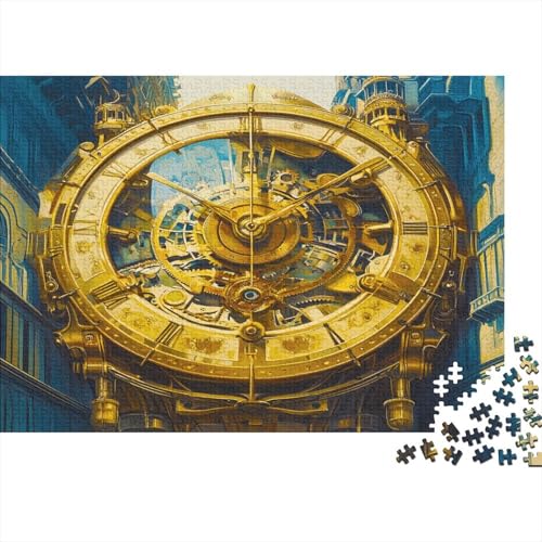 WhAal of Fortune Puzzle 1000 Teile Time Uhr Puzz Erwachsene Spielepuzzles HochwerTiger Geschicklichkeitsspiel Lernspiel Spielzeug Geschenk Schöne 1000pcs (75x50cm) von lihuogongsio