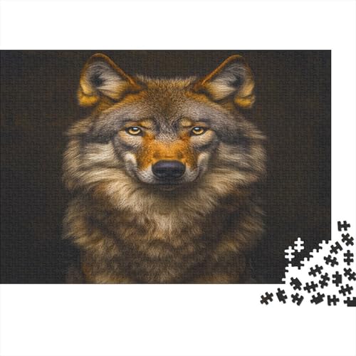 WolfHund Puzzle 1000 Teile Puzzle Teilige Jack Wolfhound Spielepuzzles Für Die Ganze Familie Brain Challenge Raumdekoration Lernspiel Spielzeug 1000pcs (75x50cm) von lihuogongsio