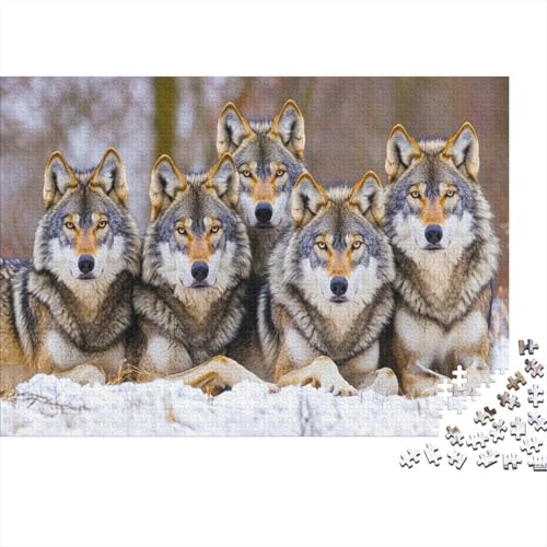 Wolfe 300 Stück Puzzles Tschechoslowakei WolfHund Geschicklichkeitsspiel Für Die Ganze Familie DIY Kreative Unterhaltung Schöne Geschenkidee Premium Quality 300pcs (40x28cm) von lihuogongsio