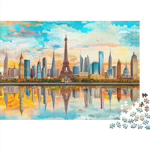 World Renowned Wahrzeichen 500 Stück Puzzles Wahrzeichen Geschicklichkeitsspiel Für Die Ganze Familie DIY Kreative Unterhaltung Schöne Geschenkidee Premium Quality 500pcs (52x38cm) von lihuogongsio