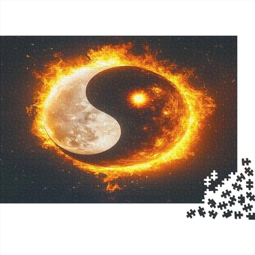 Yin und Yang 300 Stück Puzzles chinesisch Geschicklichkeitsspiel Für Die Ganze Familie DIY Kreative Unterhaltung Schöne Geschenkidee Premium Quality 300pcs (40x28cm) von lihuogongsio