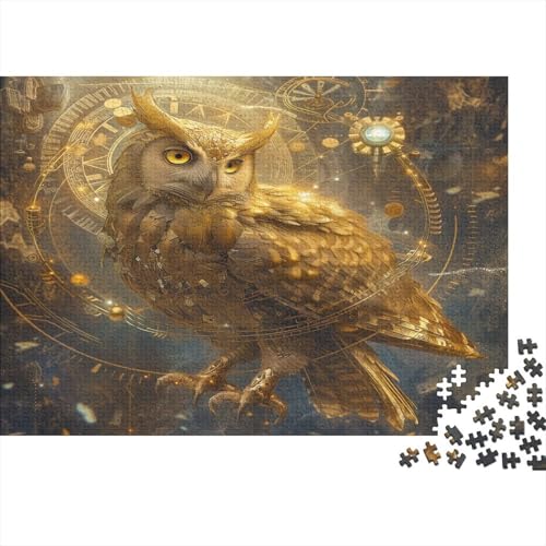 Zaubereule 300 Stück Puzzles Steampunk Lernspiel Spielzeug Geschenk Geschicklichkeitsspiel Für Die Ganze Familie Schöne Geschenkidee DIY Kreative Unterhaltung 300pcs (40x28cm) von lihuogongsio