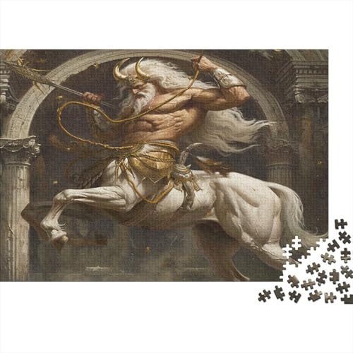 Zentaur 300 Teile Puzzle Griechische Mythologie Impossible Für Erwachsene Hochwertiger Puzzle Fantasy Schöne Geschenkidee DIY Kreative Unterhaltung Spielzeug Dekoration 300pcs (40x28cm) von lihuogongsio