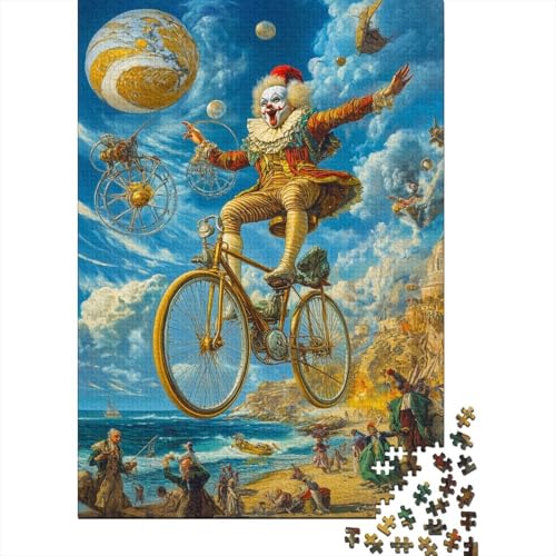 Zirkus Clown Puzzle Für Erwachsene 300 Puzzle Ölgemälde Erwachsene Anspruchsvoll Puzzle Puzzlegröße Puzzle Unmögliches Puzzle Spielzeug Geschenk 300pcs (40x28cm) von lihuogongsio